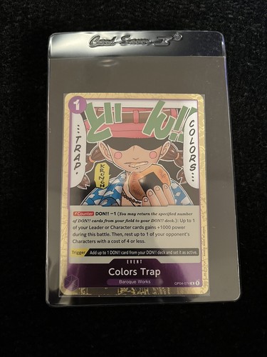 Colors Trap - OP04-074 - NM - One Piece CCG W/ Card Saver | eBay