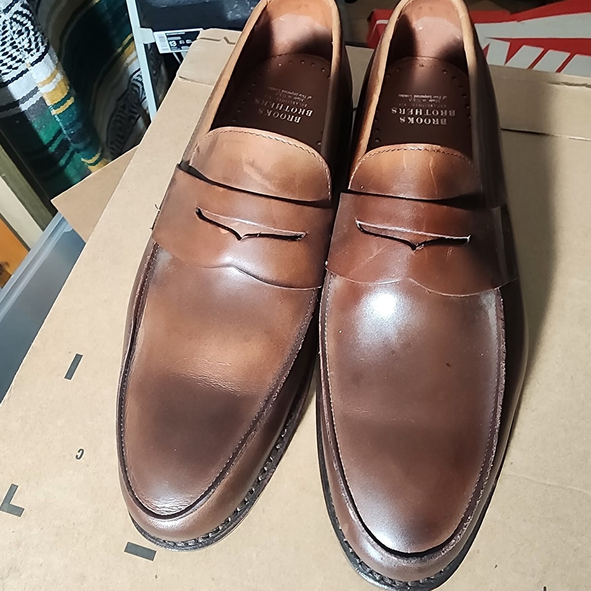 Mens Brooks Brothers VTG Goodyear Welted Penny Loafer Dress  display picture 3