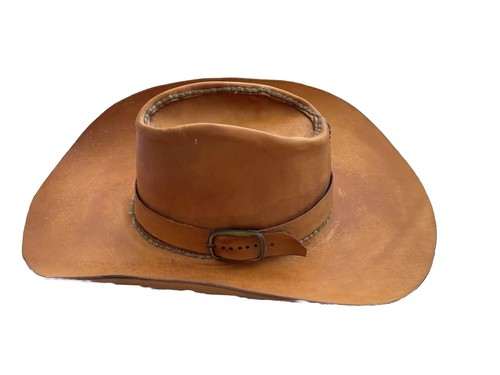 VTG 100% Genuine Leather Cowboy Western Core Trim Buckle RARE Unisex Yellowstone - Picture 2 of 24