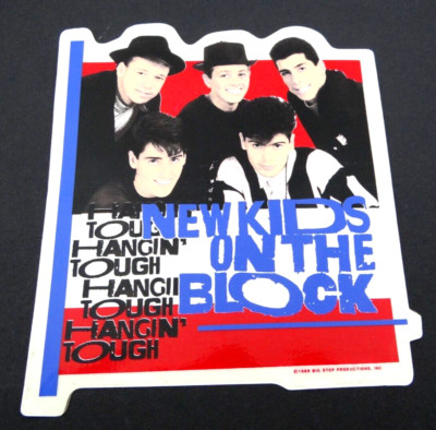 Fan-Aufkleber New Kids on the Block NKOTB Hangin Tough Album 1989 US Boyband