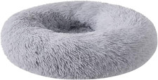 Zhoothyomiru Cat Bed Plush Donut Samll Dog Bed Pet Bed round Warm Cuddler Kennel