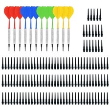 Set of 12Pcs 14g Professional Soft Tip Darts with Iron Nickel Plated Shaft Darts