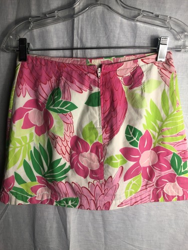 LILLY PULITZER Girl 12 Skort White Label Pink Flowers - Picture 9 of 10