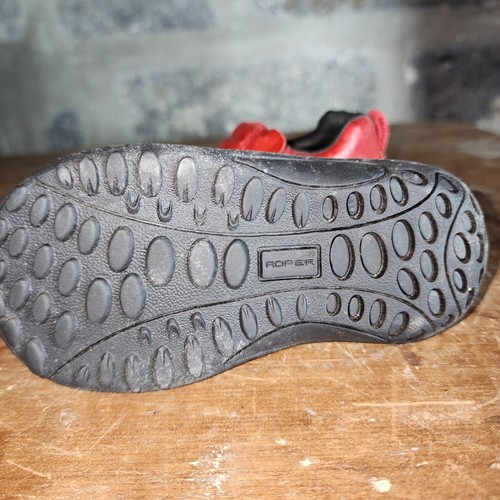 ROPER infant toddler sz 6 red leather moc ostrich shoes boy girl - Picture 5 of 5