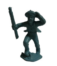 Vintage 1950s MARX Western Cowboy Running w/ Rifle Holding Hat Figure  