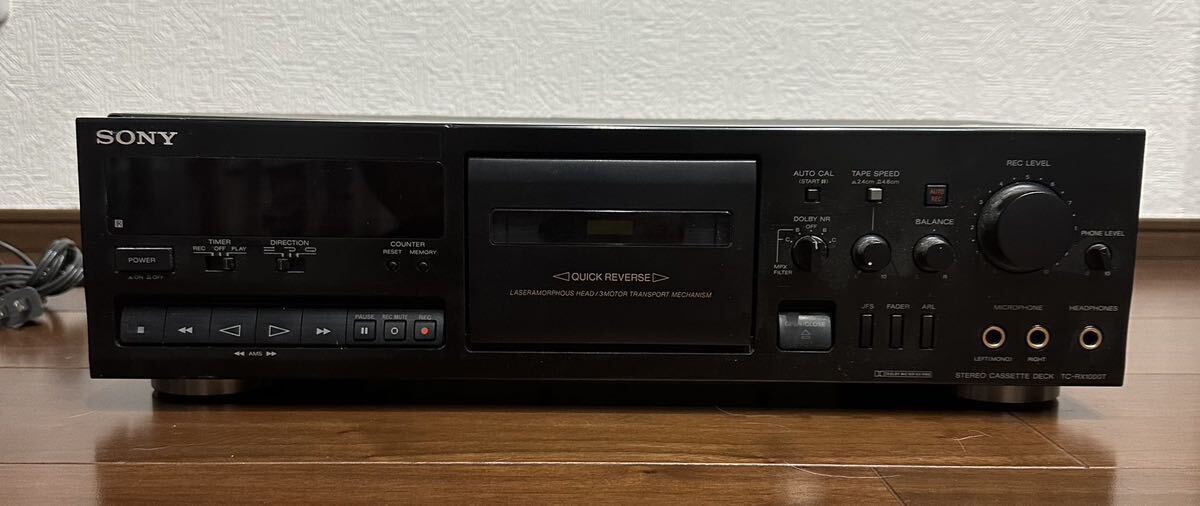 美品メンテナンス整備済SONYステレオカセットデッキ TC-RX1000T Amazon.co.jp: ソニー カセットデッキ TC-RX1000T リモコン付き