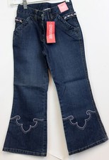 2006 Gymboree Park City Luxe Western Embroidered Scallop Jeans sz 6 NWT Flared