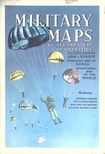 Vintage Military Maps of All Theaters of Operation Korea Cold War Era