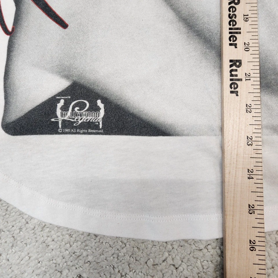 1985 Hollywood legends women's Marilyn Monroe shirt lace sleeves White Small - Image 4 of 4