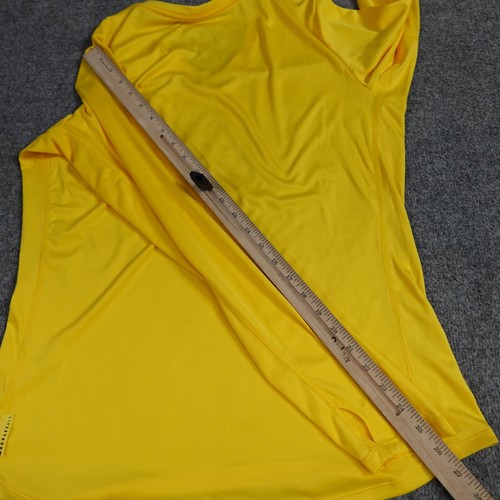 Nike Womens Shirt Large Yellow Long Sleeve LiveStrong - Picture 11 of 12