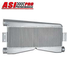 Universal Twin Turbo Intercooler 24x9x3.5 Bar Plate Custom 2 In1 Out Sl