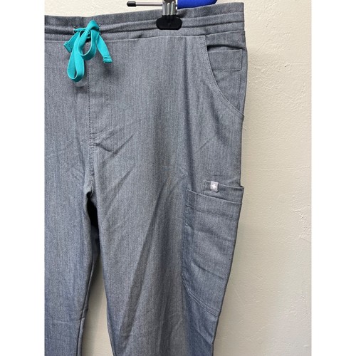 FIGS Yola Skinny Scrub Pants Graphite Gray Womens Large Tall TW2000T - Picture 7 of 10