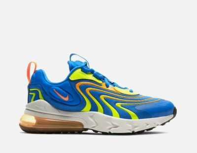 Nike Air Max 270 React Blue/Total Orange-CD6870-401 Youth 6Y