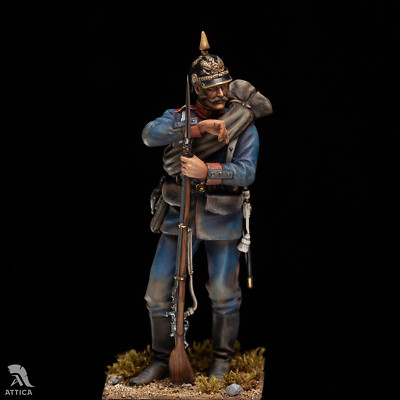 Figurine 54 Mm - Fantassin Français 1870 - Peinte à La Main