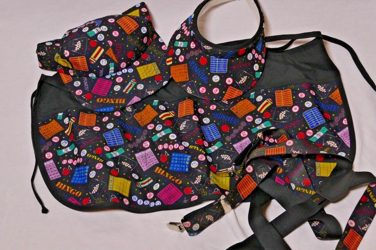 Vintage Casino Dealer - Hat, Visor, Apron, Suspenders - NOS | eBay