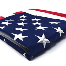 Anley Everstrong 6x10 Foot American Flag Embroidered US Flag US Banner Polyester