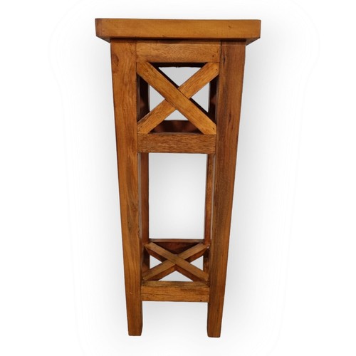 Wooden Side Table Solid Wood Table Mahogany Colonial Style Flower Stand Retro - Picture 8 of 15