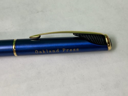 Pluma de escritura PARKER "Oakland Press" azul con oro (estuche e instrucciones incluidas) - Imagen 5 de 21