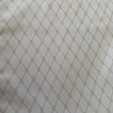 Vintage Professionally Made Curtains Cream Gold Trellis Neutral 202 cm Long