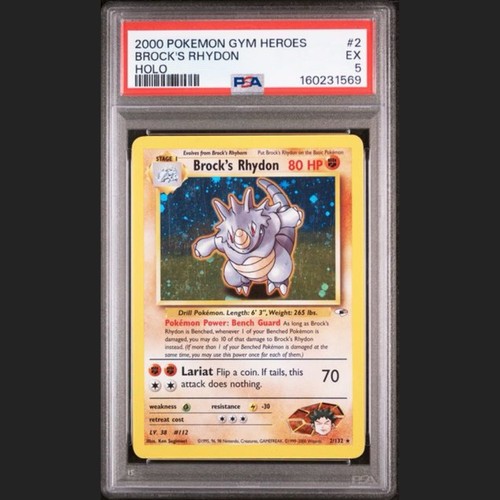 Brock's Rhydon (Unlimited) graded PSA 5 for sale on eBay