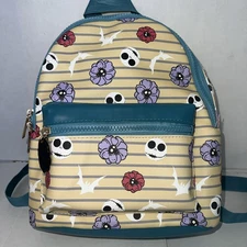 Bioworld Disney The Nightmare Before Christmas Leather Mini Backpack Blue