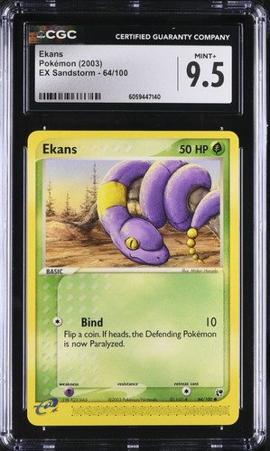 Ekans graded CGC 9.5 for sale on eBay