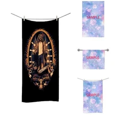 new the dude abides the big lebowski Soft Single-Side Printing towel