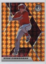 2021 Panini Mosaic Reactive Orange Mosaic Prizm Ryan Zimmerman #183 10ou
