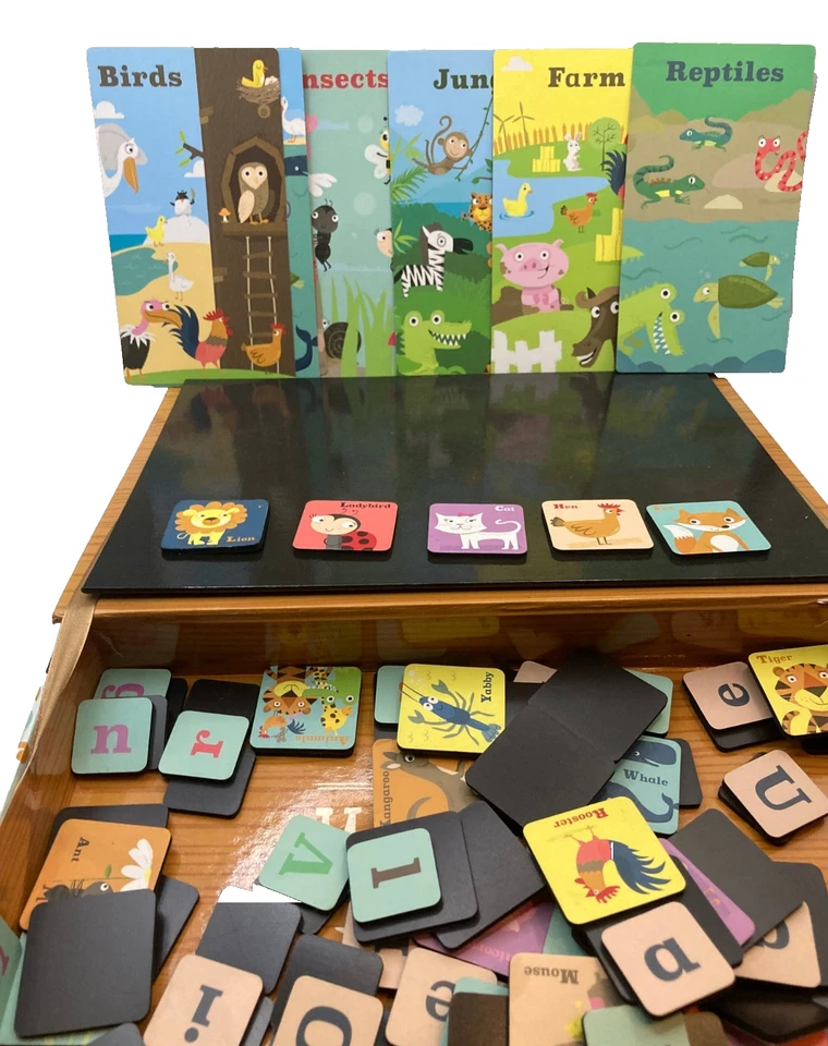 Tribu Tigre Magnífico Mundo de Animales ABC Conjunto Magnético - Letras y Tarjetas Foto 2 de 4