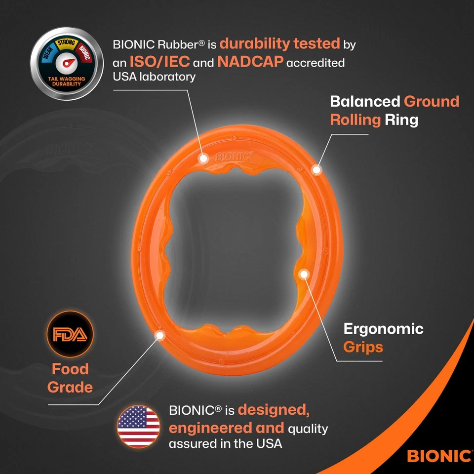 Turbo Dog Toy - High-Visibility Three-in-One Lightweight Design for Chewers - Image 4 of 4