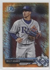2017 Bowman Chrome Prospects Orange Shimmer Refractor 22/25 Willy Adames 5a4