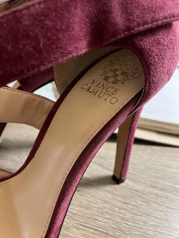 Праздничный Vince Camuto женщин высокий каблук замши цвет вина размер 9 М/36 - Изображение 4 из 4