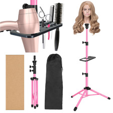 Wig Stand Tripod 50 Inch Metal Wig Mannequin Head Tripod Stand for Hairdressing