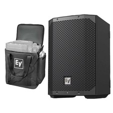 Electro-Voice EVERSE8 8" Battery Powered Black Loudspeaker w Bag Pack