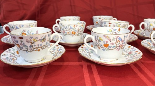 VINTAGE SPODE SHANGHAI R5321 TEACUP & SAUCER SET: MULTIPLE AVAILABLE - Picture 1 of 24