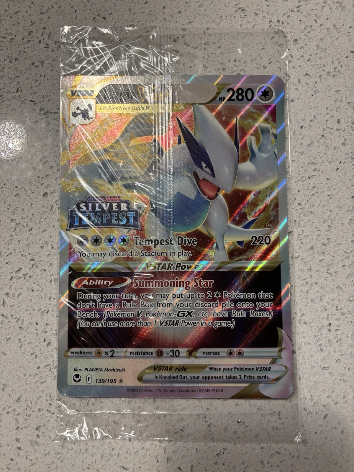 Pokemon Lugia VSTAR Silver Tempest Jumbo Promo Card 139/195 New and Sealed