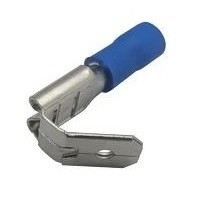 Connettore Faston doppio 6,3 mm blu per cavi 1,5-2,5 mm? confezione da 100