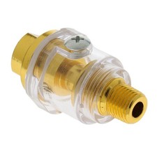 Image of Brass Automatic Mini In Line Oiler Lubricator 1/4" NPT