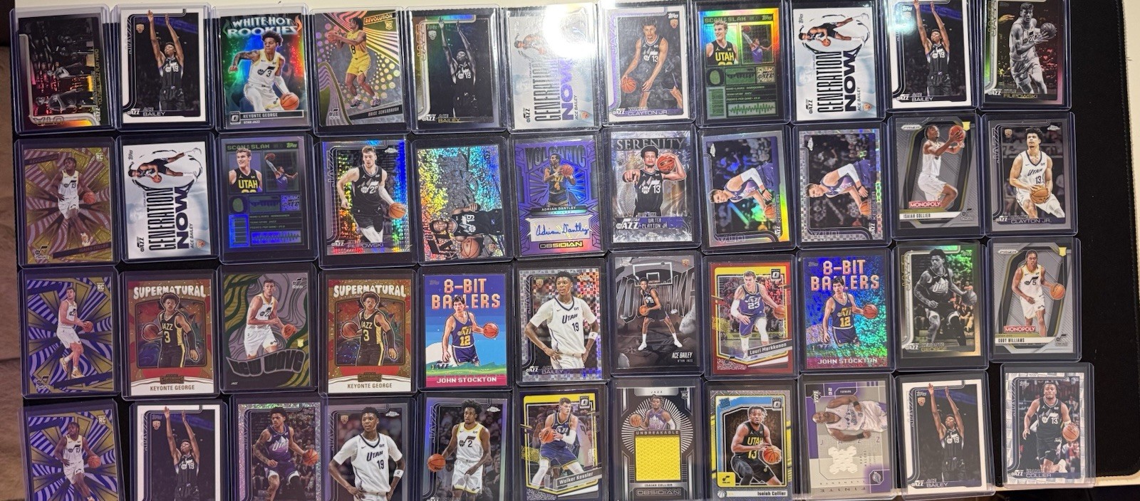 Utah Jazz Mixed Trading Card Lot