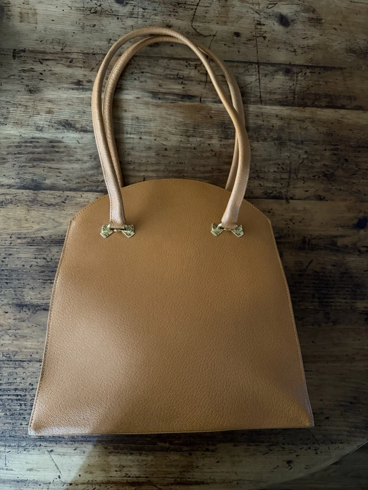 Bolso de Hombro Nina Ricci Auténtico Vintage Cuero Genuino Foto 4 de 4