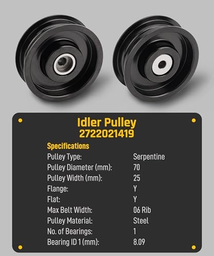 Wyckoff Engine Drive Belt Tensioner Idler Pulley Kit Serpentine Belt for - Picture 7 of 7