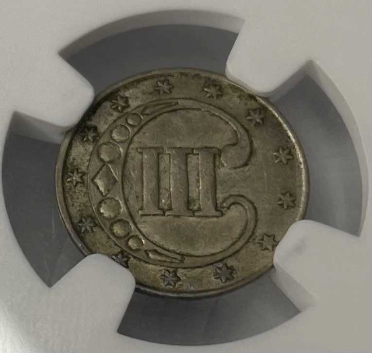 1852 3CS AU53 - Three Cent Silver - NGC - Image 3 of 4