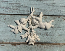 ANGEL WINGS CHERUBS CENTER Furniture Appliques Onlays Architectural Moulding NEW
