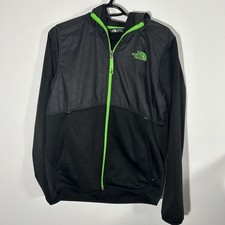 The North Face Boys XL 18/20 Black Full Zip Softshell Hooded Jacket F17