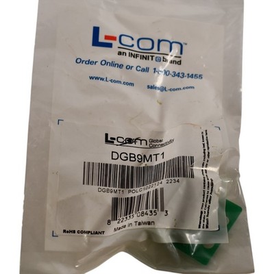 NEW L-Com DGB9MT1 DB9 Male Field Termination Connector Terminal Block 