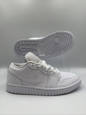 Womens Size 9.5 Air Jordan 1 Low Triple White W DV0990-111 | eBay