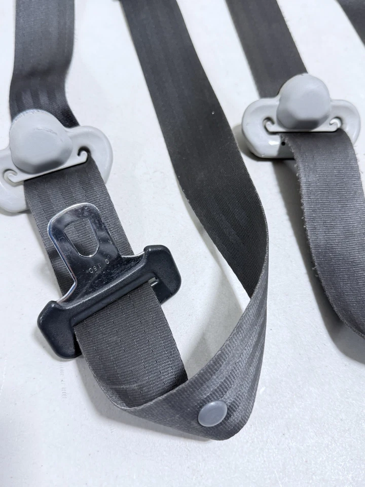 Juego de cinturón de seguridad delantero trasero 96-00 Honda Civic Coupe SI EX NEGRO FABRICANTE DE EQUIPOS ORIGINALES #6635 Foto 4 de 4