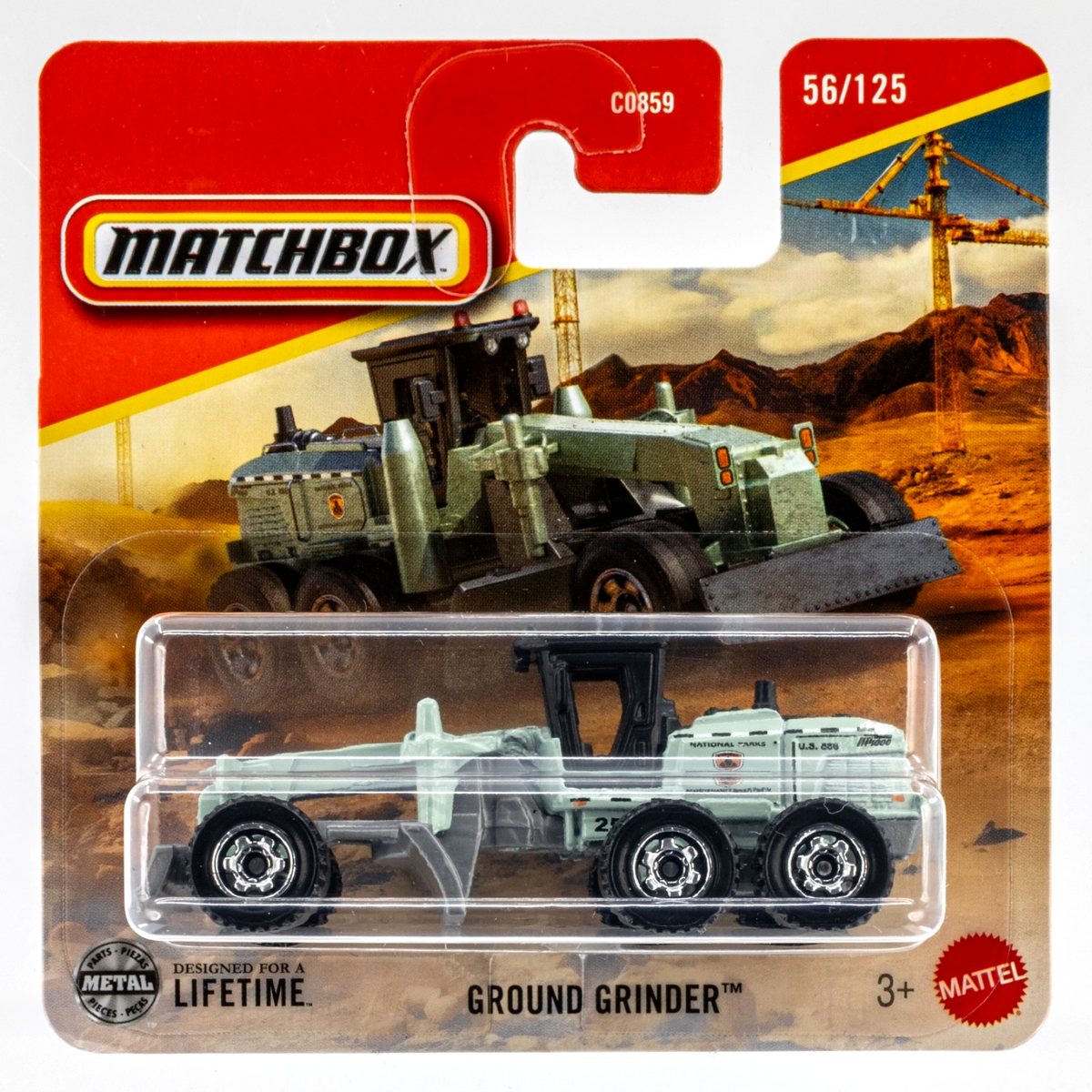2025 Matchbox #56 Ground Grinder™ GENTLE GREEN | NATIONAL PARKS