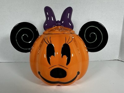 Disney Minnie Mouse Halloween Pumpkin Cookie Jar - SMALL DEFECTS