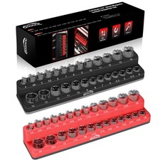 14 Magnetic Socket Organizer 2 Pieces Socket Holder Metric Sae Socket Tray 14